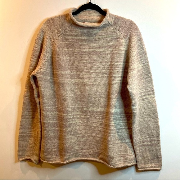 LEVI’S Sz XL Lambswool Blend Rolled Crew Neck Super Soft Sweater - Picture 1 of 9